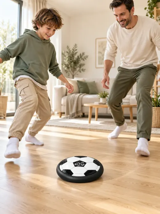 Baba ve oğlu evde KickHover ile maç yapıyor